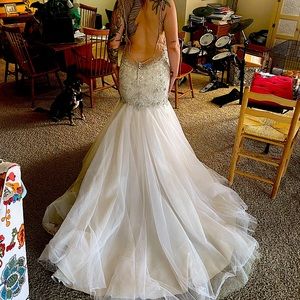 Maggie Sottero beaded low back wedding gown